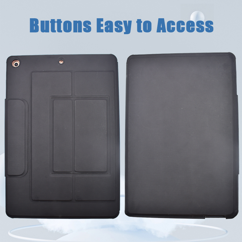 iPad Wireless Bluetooth Keyboard Case, Smart Magnetic Detachable Kickstand case  with Pencil Holder, Auto Sleep Wake Up